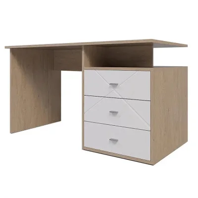 Executive desk X-Scout X-06P white matt/oak